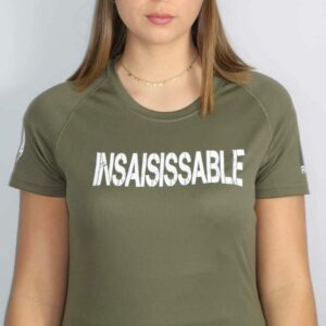 Tee-shirt Femme édition limitée "INSAISISSABLE" kaki