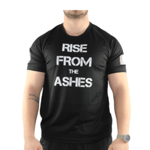 Tee-shirt Homme édition limitée "RISE FROM THE ASHES" couleur noire