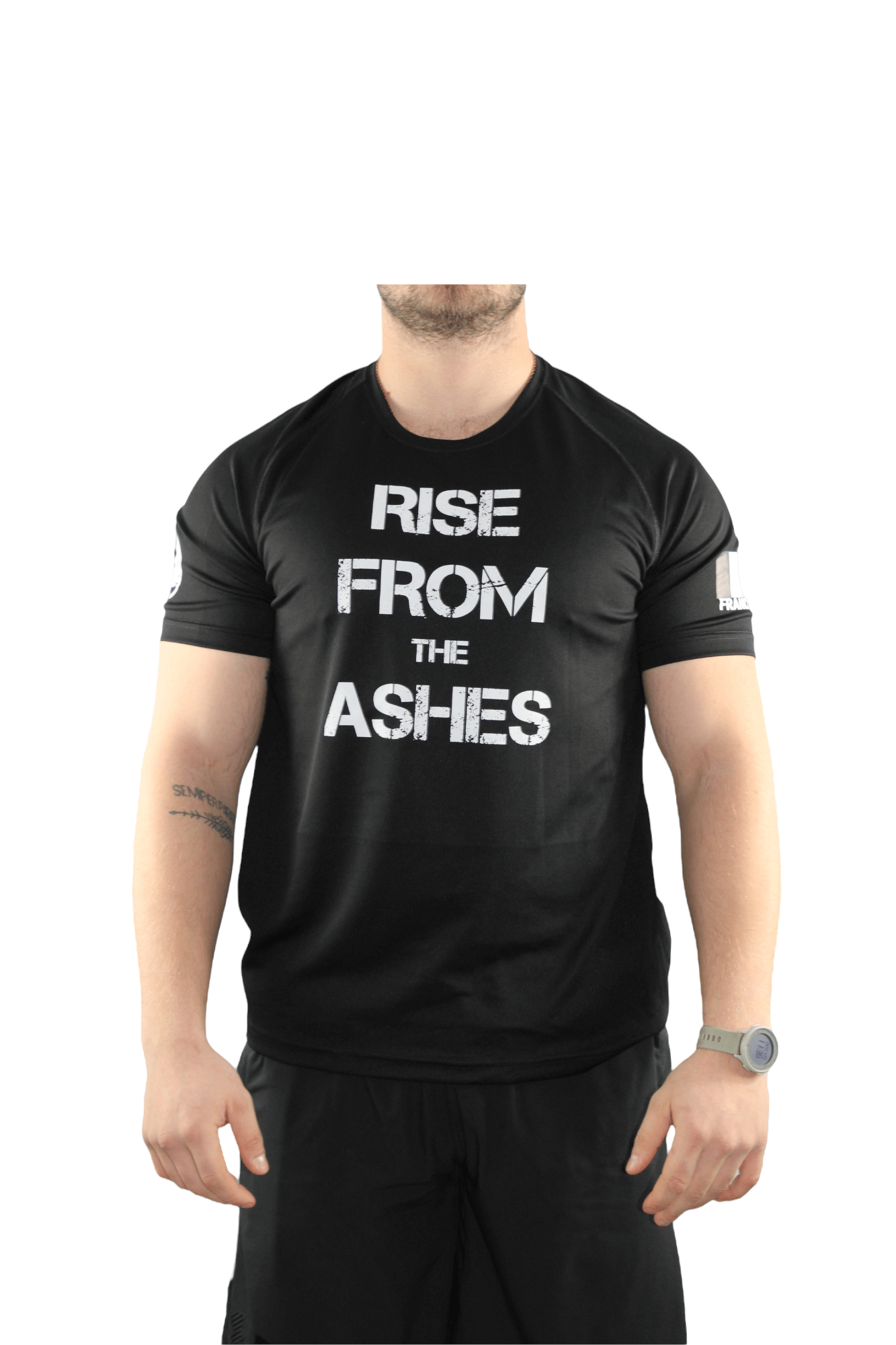 Tee-shirt Homme édition limitée "RISE FROM THE ASHES" couleur noire