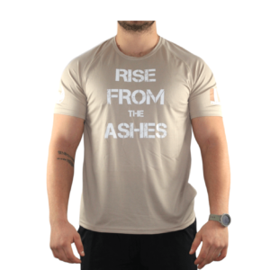 Tee-shirt Homme édition limitée "RISE FROM THE ASHES" couleur sable