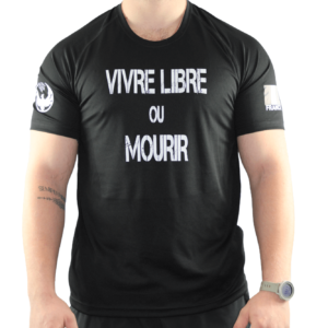 Tee-shirt Homme édition limitée "VIVRE LIBRE OU MOURIR" couleur noire