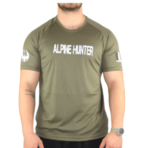 Tee-shirt Homme édition limitée "ALPINE HUNTER" couleur kaki