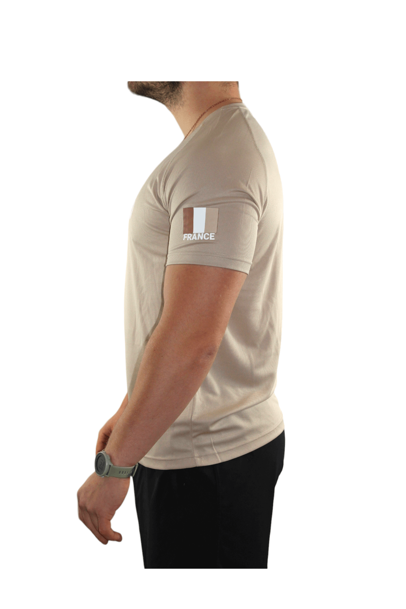 Tee-shirt Homme édition limitée "LEVEL UP" couleur sable – Image 3