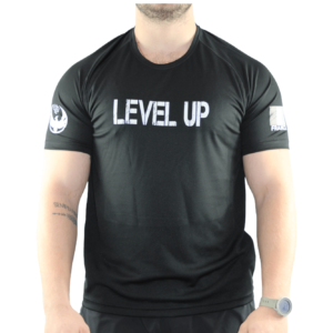 Tee-shirt Homme édition limitée "LEVEL UP" couleur noire