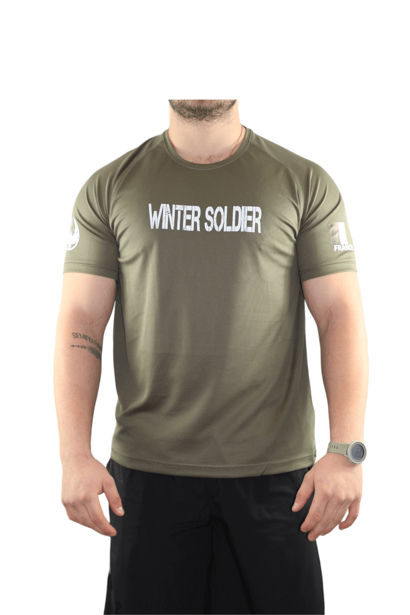 Tee-shirt Homme édition limitée "WINTER SOLDIER" couleur kaki