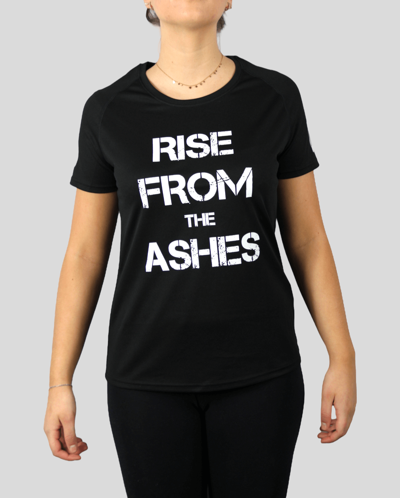 Tee-shirt Femme édition limitée "RISE FROM THE ASHES" noir